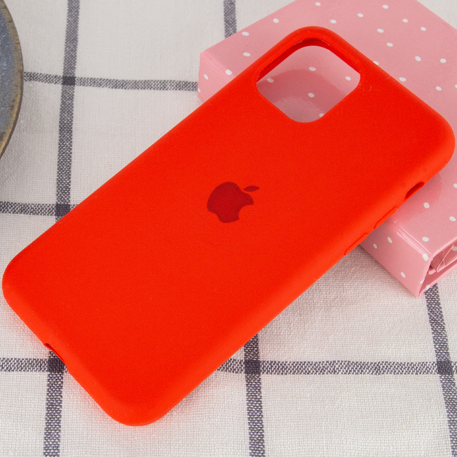 Silicone Case Full Protective (AA) для iPhone 11 (6.1") (Red)-1